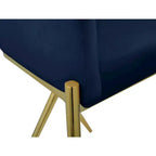 Meridian Furniture, Sgabello da bancone Xavier in velluto blu navy