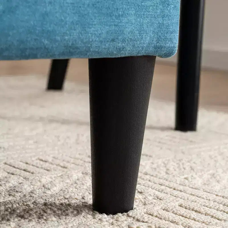 Divano 2 posti Zeus & Ruta moderno imbottito con pouf contenitore, per soggiorno, camera da letto, ufficio o piccoli spazi
