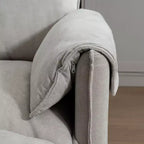 Divano 2 posti Zeus & Ruta moderno imbottito con pouf contenitore, per soggiorno, camera da letto, ufficio o piccoli spazi