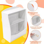 Scaffale per bambini, organizer portaoggetti per libri, libreria a 2 livelli con scomparti aperti per camera da letto, soggiorno, sala giochi