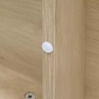 GDFStudio Erin Comò Moderno con 6 Cassetti, LED e Design Senza Maniglie in Legno Scanalato, 120 cm