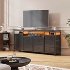 Cassettiera a 10 cassetti per TV da 75 pollici, Cassettiera ampia e lunga 63 W, Organizzatore multi-funzionale per armadio, corridoio, soggiorno
