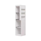 Famapy Mobile Alto da Bagno Bianco - Organizer con Ripiani Scorrevoli per Articoli da Toeletta