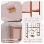 Cassettiera ampia da 39" per camera da letto, cassettiera alta da 37,4" con 12 cassetti, contenitori