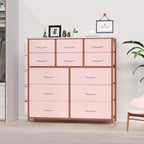 Cassettiera ampia da 39" per camera da letto, cassettiera alta da 37,4" con 12 cassetti, contenitori