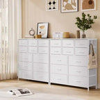 Cassettiera ampia da 39" per camera da letto, cassettiera alta da 37,4" con 12 cassetti, contenitori
