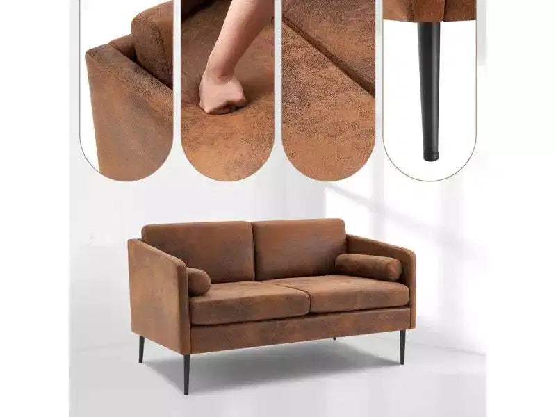 Karl Home | Divano con braccioli quadrati da 51,97 pollici