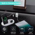 Scrivania gaming a L da 61", con supporto monitor, scrivania angolare a L per computer, luci LED integrate e tasche portaoggetti laterali, per piccoli spazi