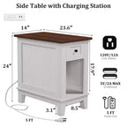 Tavolino da caffè a cassetto singolo in PB MDF - Elegante e funzionale tavolino laterale per divano, Materiale durevole in MDF, Design salvaspazio, Facile da montare