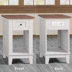 Tavolino da caffè a cassetto singolo in PB MDF - Elegante e funzionale tavolino laterale per divano, Materiale durevole in MDF, Design salvaspazio, Facile da montare