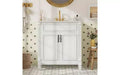 MAYEERTY Modern Bathroom Vanity Ceramic Basin Independent Storage Cabinet Sink Combination Set