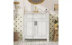 MAYEERTY Modern Bathroom Vanity Ceramic Basin Independent Storage Cabinet Sink Combination Set