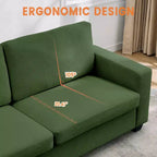 Divano Moderno 2 Posti, Divano Oversize in Corduroy con Fodera Lavabile, Seduta Profonda con Bracciolo Largo, Comodo Divano Cloud per Soggiorno, Camera da Letto, Ufficio