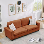 Divano Moderno 2 Posti, Divano Oversize in Corduroy con Fodera Lavabile, Seduta Profonda con Bracciolo Largo, Comodo Divano Cloud per Soggiorno, Camera da Letto, Ufficio