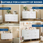 Comodino/Cassettiera a 7 cassetti scanalata per camera da letto, cassettiera alta moderna con maniglia in metallo e design a profilo curvo, organizer per cassetti in legno