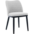 Sedie da pranzo imbottite Acekool, set da 2, sedie laterali moderne imbottite con gambe in legno per cucina e soggiorno