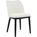 Sedie da pranzo imbottite Acekool, set da 2, sedie laterali moderne imbottite con gambe in legno per cucina e soggiorno