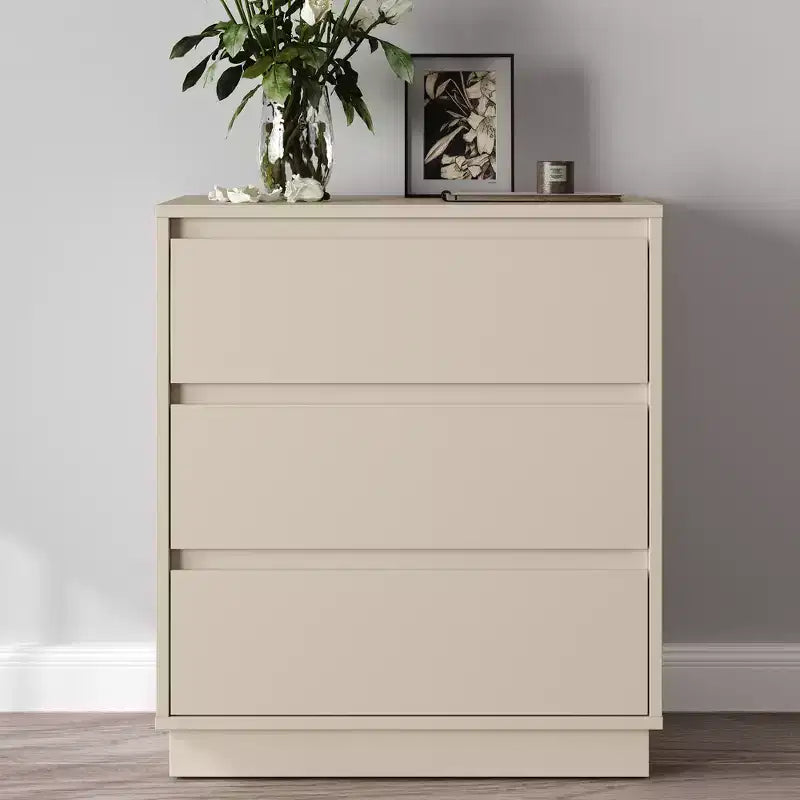 Heynemo Wide Nightstand Set of 2 with 3 Drawers, Modern Chest of Drawers for Bedroom, Large End Table with Hidden Pull-out System