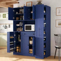 Whisen Buffet with Hutch, Pull-Out Cabinet & Drawer