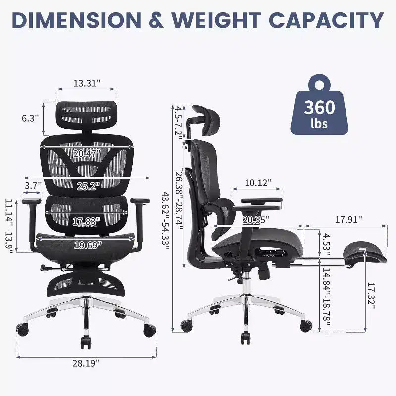 Sedia da Ufficio Ergonomica Acekool