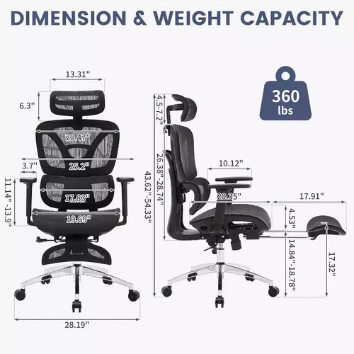 Sedia da Ufficio Ergonomica Acekool