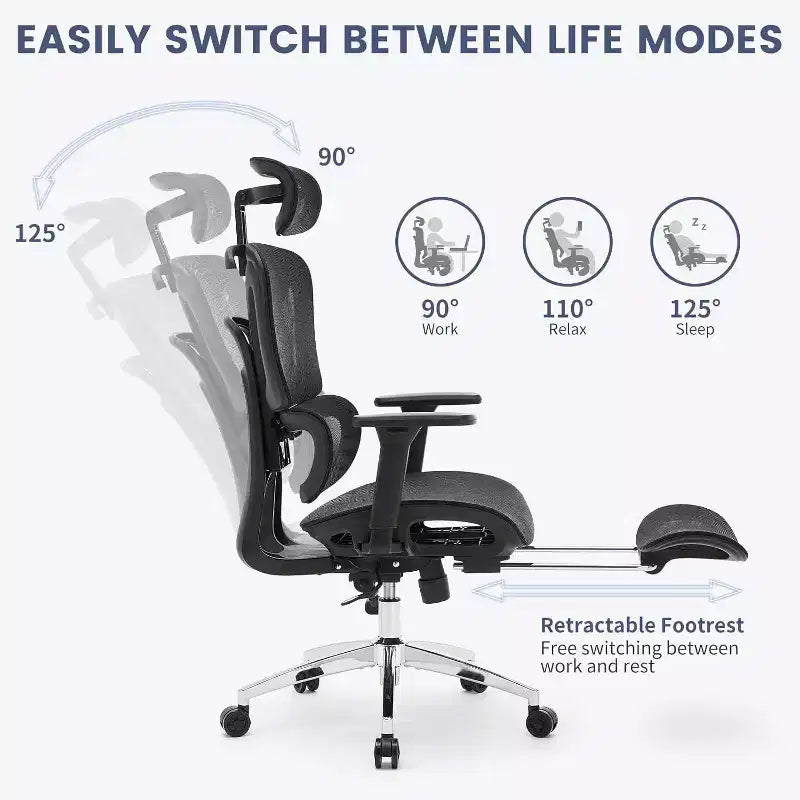 Sedia da Ufficio Ergonomica Acekool