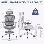 Sedia da Ufficio Ergonomica Acekool