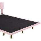 Acekool Moderno Letto Matrimoniale Queen Size Fluttuante con Luci Notturne a Sensore di Movimento, Piattaforma Imbottita, Senza Rumore, Beige