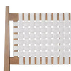 Christopher Knight Home Letto a piattaforma matrimoniale Callista in legno con testiera intrecciata in ecopelle