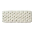 GDFStudio Heathbrooke Pouf contenitore imbottito in ecopelle trapuntata contemporanea