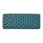 GDFStudio Heathbrooke Pouf contenitore imbottito in ecopelle trapuntata contemporanea