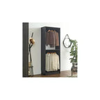 HomeStock Prosper 32 Cabina armadio in legno con due aste appendiabiti