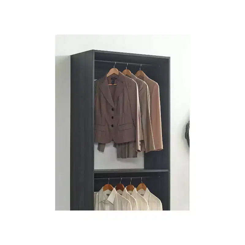 HomeStock Prosper 32 Cabina armadio in legno con due aste appendiabiti