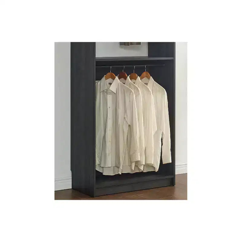 HomeStock Prosper 32 Cabina armadio in legno con due aste appendiabiti