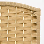 MAYEERTY Divisorio pieghevole a 6 pannelli per la privacy, divisorio per ambienti alto 1,7 m, autoportante, per casa, ufficio, camera da letto, legno naturale