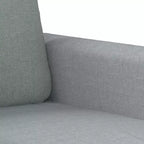 vidaXL Divano Poltrona Monoposto Imbottito per Soggiorno Tessuto - Grigio Chiaro 23,6