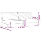 vidaXL Divano letto a 2 posti in velluto - Divanetto convertibile, grigio scuro, versatile per soggiorno/dormitorio/ufficio