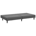 vidaXL Divano letto a 2 posti in velluto - Divanetto convertibile, grigio scuro, versatile per soggiorno/dormitorio/ufficio