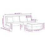 vidaXL Set Divano 2 pz. Convertibile/Divano Letto e Poggiapiedi, in Velluto Verde Scuro, per Soggiorno, Sala, Casa