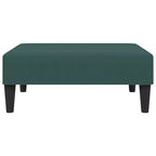 vidaXL Set Divano 2 pz. Convertibile/Divano Letto e Poggiapiedi, in Velluto Verde Scuro, per Soggiorno, Sala, Casa