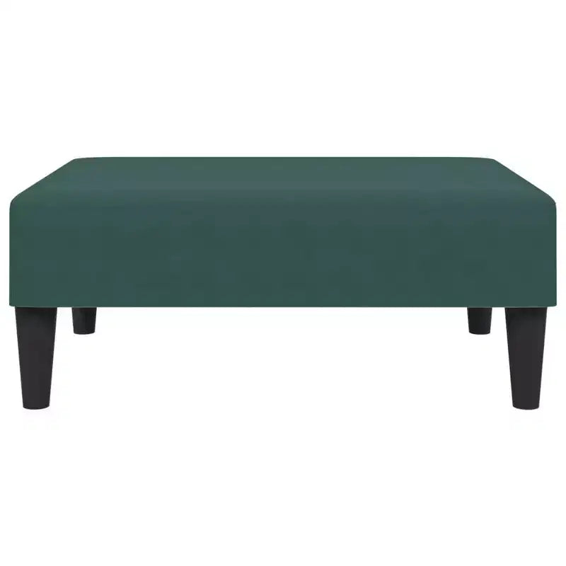 vidaXL Set Divano 2 pz. Convertibile/Divano Letto e Poggiapiedi, in Velluto Verde Scuro, per Soggiorno, Sala, Casa