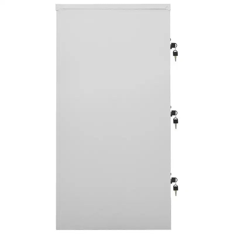 vidaXL Armadietto metallico Grigio chiaro e Blu Acciaio Armadietto metallico medio