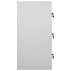 vidaXL Armadietto metallico Grigio chiaro e Blu Acciaio Armadietto metallico medio