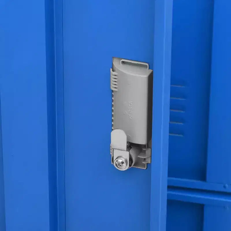 vidaXL Armadietto metallico Grigio chiaro e Blu Acciaio Armadietto metallico medio