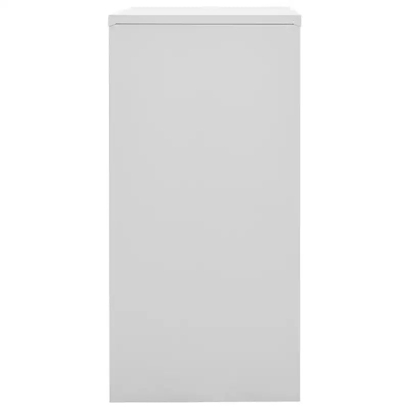 vidaXL Armadietti (2 pz) grigio chiaro e rosso in acciaio
