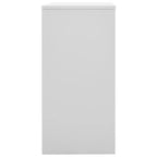 vidaXL Armadietti (2 pz) grigio chiaro e rosso in acciaio