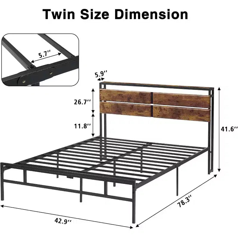 Letto Acekool Twin con contenitore - Mensola superiore e finitura rustica