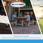 Suncast Kit Ripiani per Casetta Orizzontale, Scaffalatura Salvaspazio per Strutture di Stoccaggio Esterne a Parete, 50 L x 10.25 P x 1.25 H, Nero