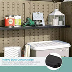 Suncast Kit Ripiani per Casetta Orizzontale, Scaffalatura Salvaspazio per Strutture di Stoccaggio Esterne a Parete, 50 L x 10.25 P x 1.25 H, Nero