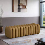 Meridian Furniture, Panca Atticus in pelle vegana